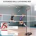 Volleyball Setter Trainer Net Setting Training Equipment，with Mobile Pulleys, Adjustable Height/Angle,Can Be Filled with Water，Indoor and Outdoor Volleyball Serve, Dunk and Set Practice Net
