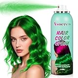 Green Hair Spray,Hair Color Spray Dye,Temporary Hair Color Spray,Hair Wax Dye Pomades,Washable Hair Coloring Natural Hair Strong Style Gel Cream Hair Dye for Party,Hollowen,Cosplay(Green)