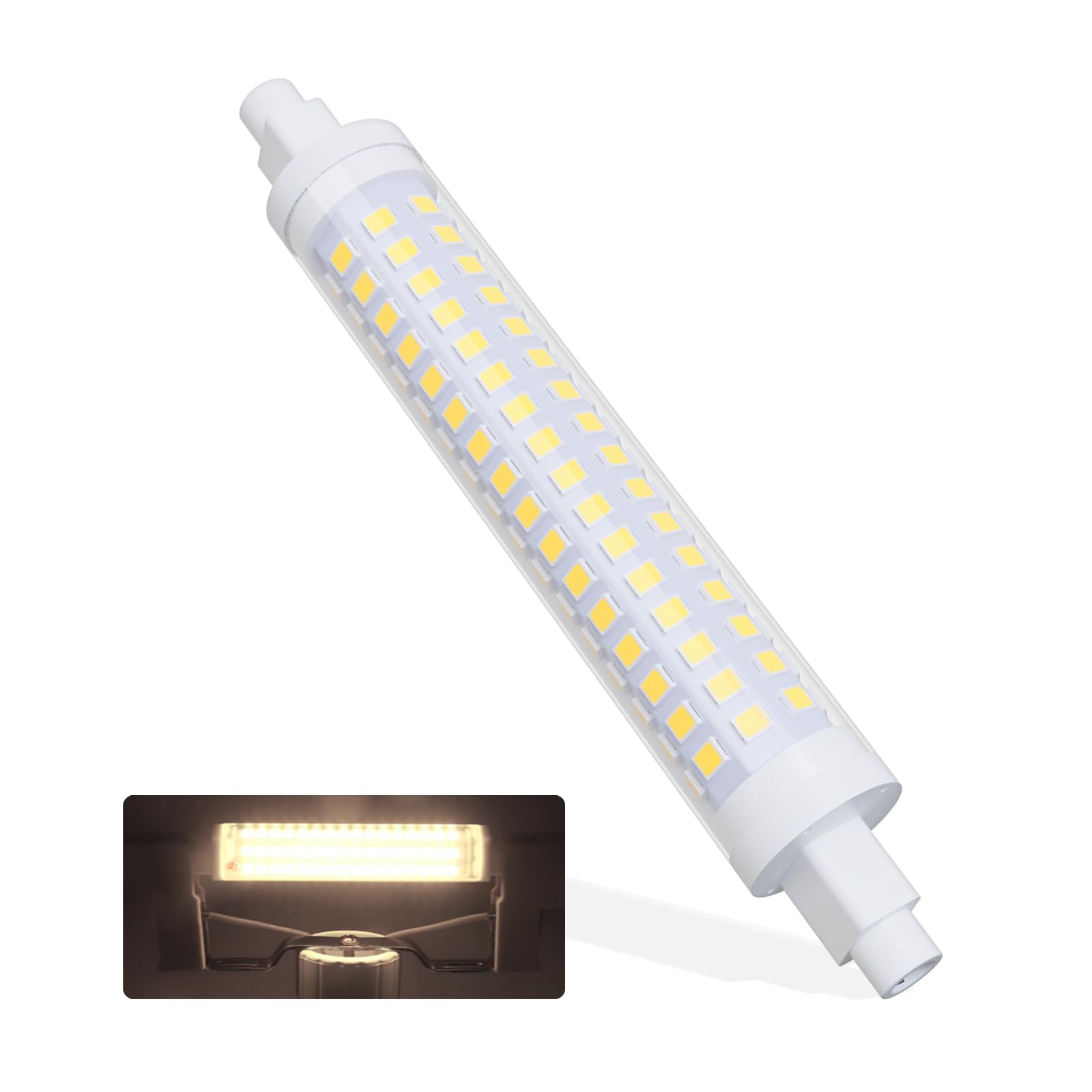 R7S LED 118 mm, Natural White 4000 K 10 W LED Bulbs R7S 1000LM AC 190-260V, Equivalent to 80W Halogen Bulbs J118 R7S