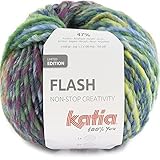  Lanas Katia Flash Ovillo de Color Azul Cod.402