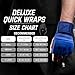 Hayabusa Deluxe Gel Quick Wraps for Men and Women - Blue, X-Large