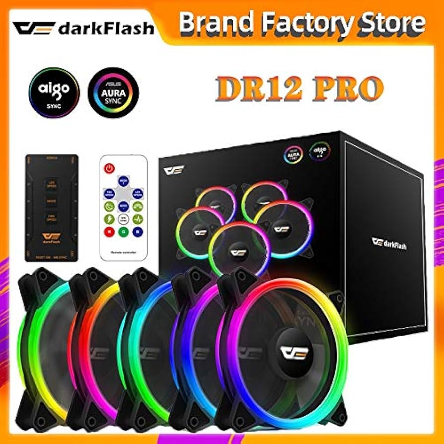 【サイズ】 MINUOSHIPINDIAN DR12 PRO Aura sync Computer Case Cooling Fan RGB