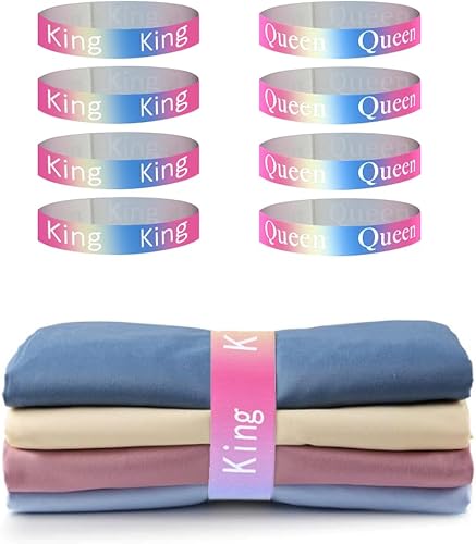 Juego de sábanas de 8 piezas para organizar el armario, juego de sábanas de almacenamiento, bandas para ropa de cama plegable, funda de almohada,