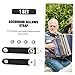 Abaodam 2 Sets Accordion Strap Adjustable Straps Belt with Buckle Accordion Fittings Below Buckle Bellows Belt Accessory Bellows Belt Parts Accordion Parts Accordion Bellows Belt Cowhide