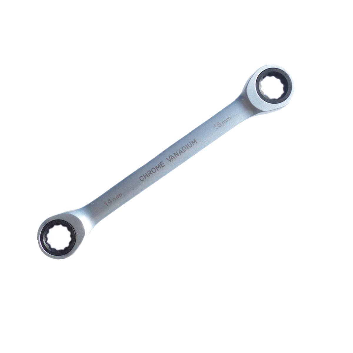 BOHRFUX Doppel-Ratschenringschlüssel 14 Mm X 17 Mm – Mit Gelenk, 72 Zähne, Chrom-Vanadium Stahl