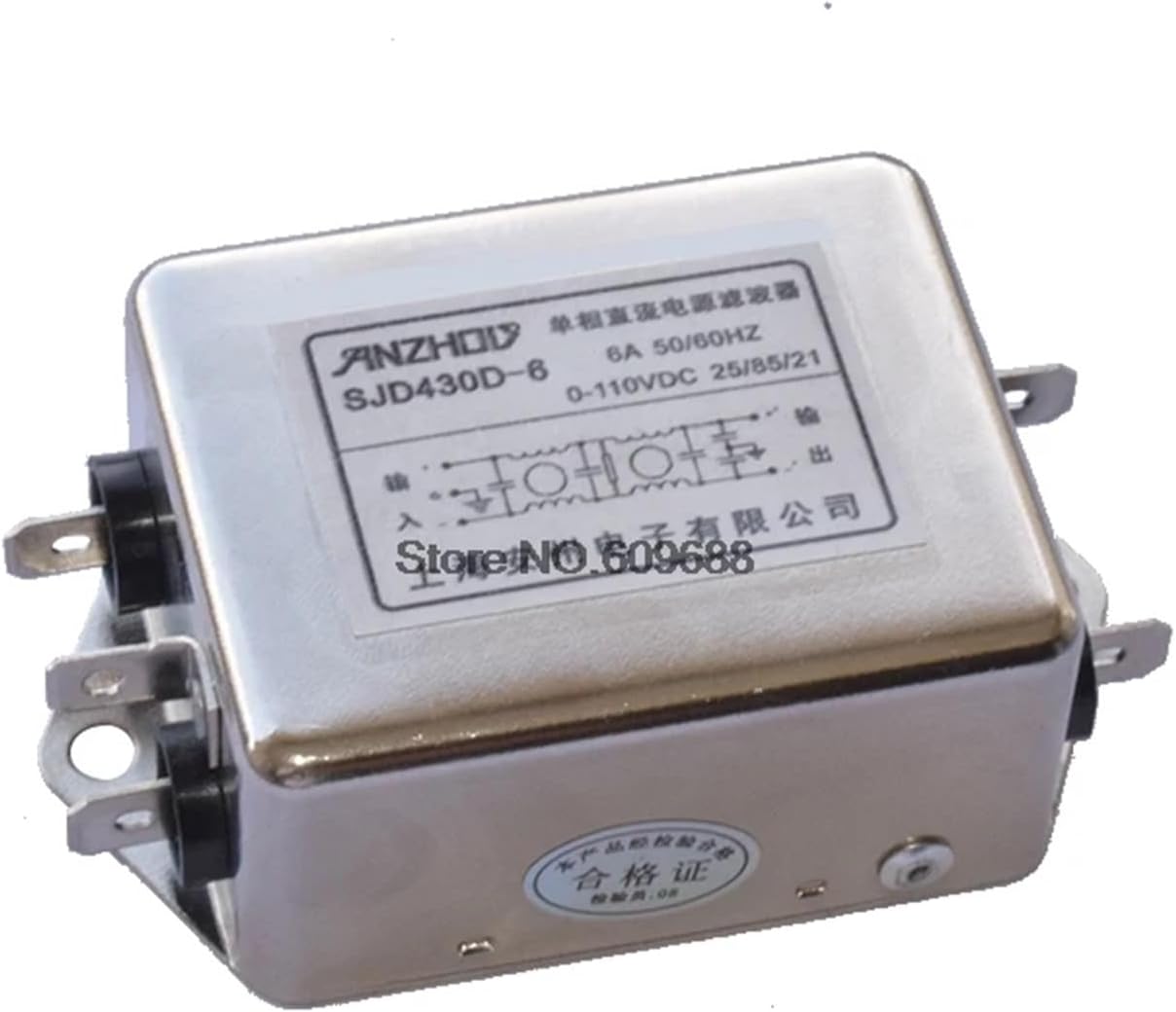 DC Power Filter SJD430D-3 3A 6A 10A SJD430D-15 15A SJD430D-20 20A SJD430D-30 30A(15A)