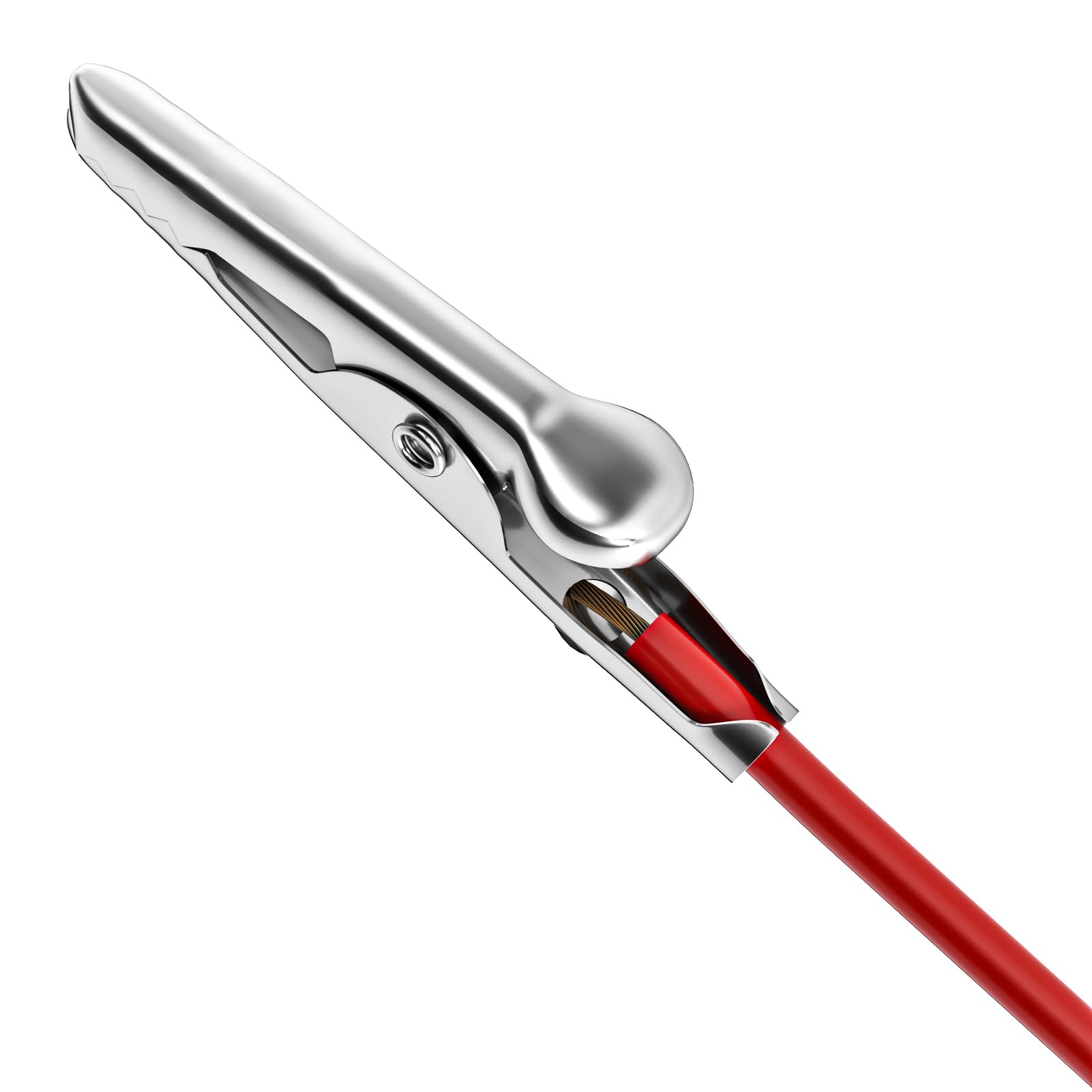 5PCS Alligator Clips Test Leads Dual Ended Crocodile Wire Cable With Insulators Clips Test Flexible Copper Cable For Electrical Testing 33ft1m 84258670