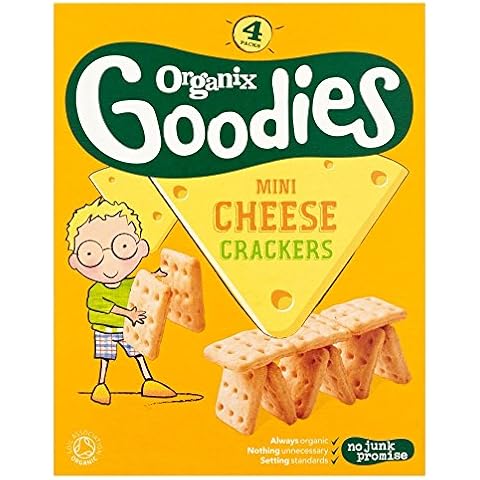 Organix Mini Cheese Crackers, 4 x 20g Cover