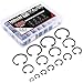 Hilitchi 300-Pcs [15-SIZE] Alloy Steel Internal Circlip Snap Retaining Clip Ring Assortment Set