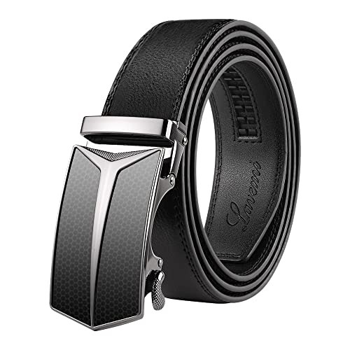 Image of Lavemi Men's Real Leather Ratchet Dress Belt with Automatic Buckle,Elegant Gift Box