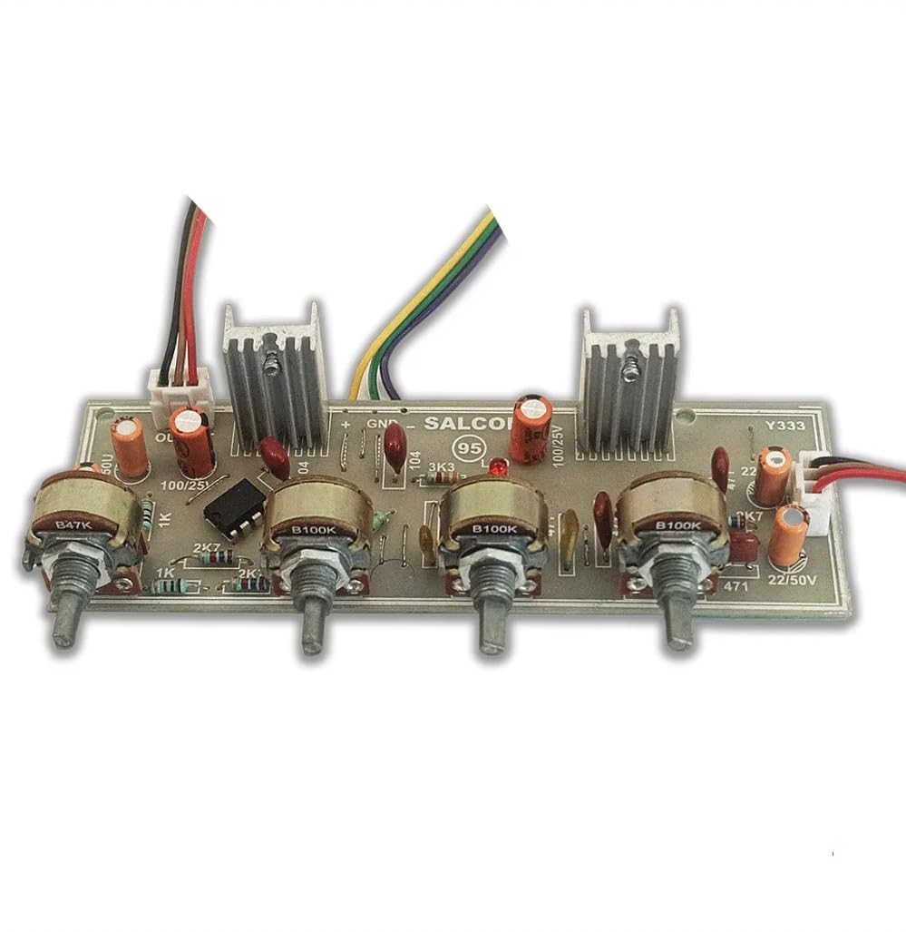 Salcon 4-Tone Stereo Pre-Amplifier with Volume, Bass, Treble, and Mid Controls – DC & AC Characteristics (Model 932)-picture-19