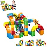 Système de construction dynamique : le train électrique utilise des cubes vibrants qui se connectent solidement, permettant au tout-petit de créer des pistes dynamiques : verticales, courbes, en forme de pont ou de torsion, alimentant un jeu imaginatif.