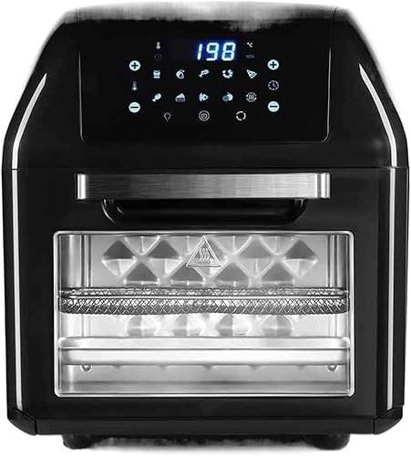 DDYYCX Horno freidora de aire horno tostador de freidora de aire de 127 cuartos de galón combo de horno de convección de encimera con 10 ajustes