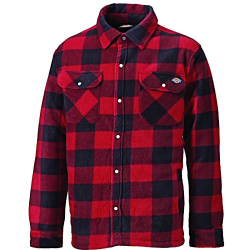 Dickies Hombre, Sobrecamisa Portland, ROJO, XL