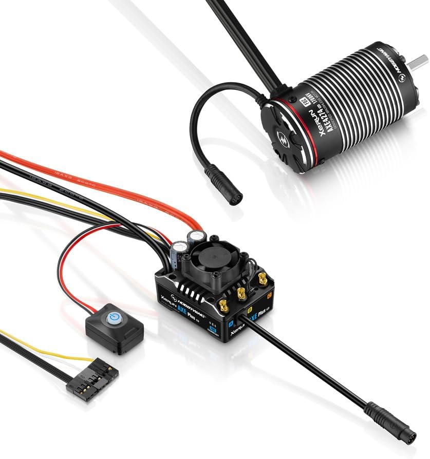 Hobbywing XERUN Axe R3 ESC and 4274-1700KV FOC Motor components
