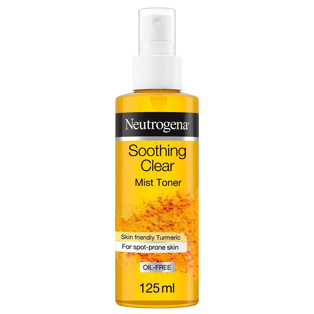 Neutrogena, Soothing Clear Mist Toner with Turmeric, Refreshes & Calms Stressed Skin, 125ml, Contains Turmeric for Added Soothing Effect