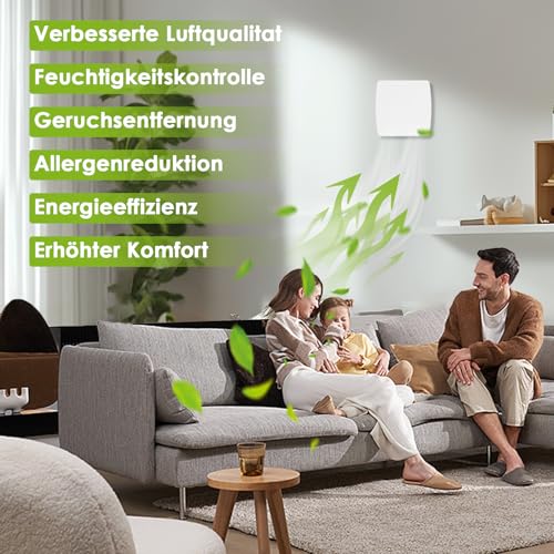 Glovios Badlüfter 100mm mit Rückstauklappe Leise Abluftventilator 12W Badezimmer Lüfter Weiß Wandventilator Lüfter Für Küche Bad WC Gewächshaus Garage, IPX4