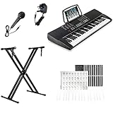 🎹 {61 Full-Size Keys}: Designed to simulate a real piano feel, helping beginners and learners build proper finger technique while enjoying smooth playability. 🎵 {255 Rhythms & Multiple Tones}: Explore a wide range of built-in rhythms, tones, and effe...