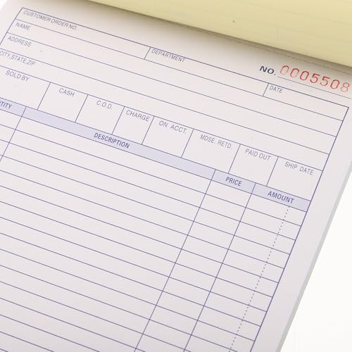 Libro de recibos A5 autocopiativo formulario de pedidos x2 7