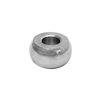 Set of 10Pc Plain Ball Swage End Fitting 1/4" Stainless Steel 316 for Industrial Wire Rope Terminal Cable