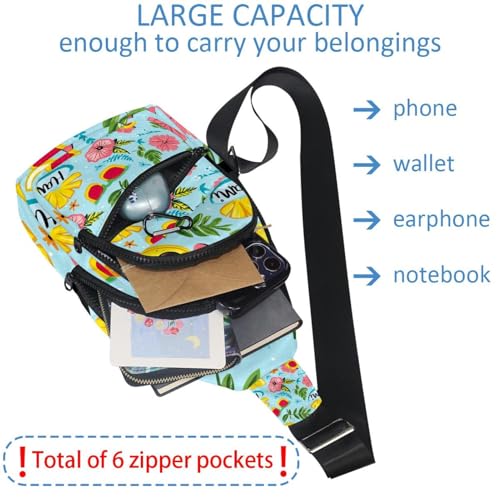 Mochila bandolera ajustable funcional Seashell 3 bolsa de hombro resistente 6