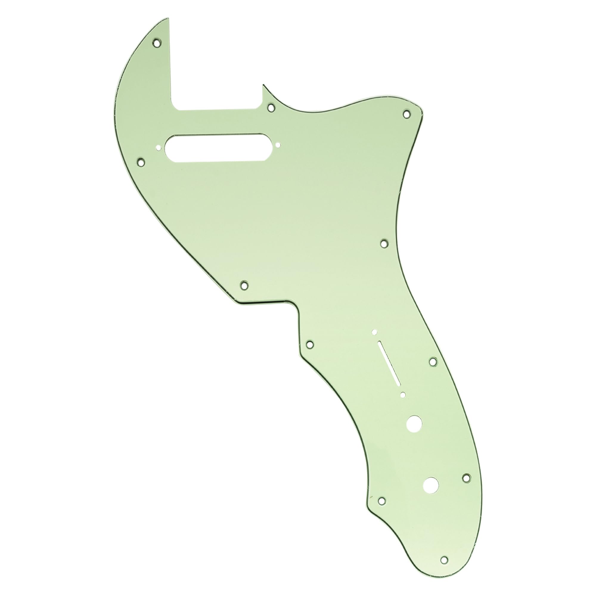 Musiclily Pro 11 Holes Guitar Pickguard For USA Fender 69 Tele Thinline Style Electric Guitar, 3Ply Mint Green