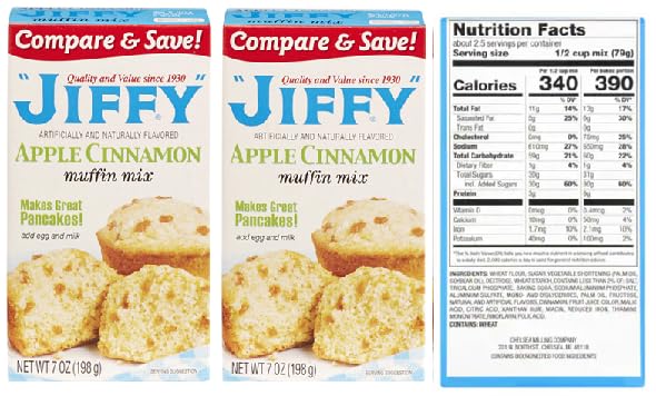 Apple Cinnamon Muffin Mix, (3 boxes, 7 oz. Each)