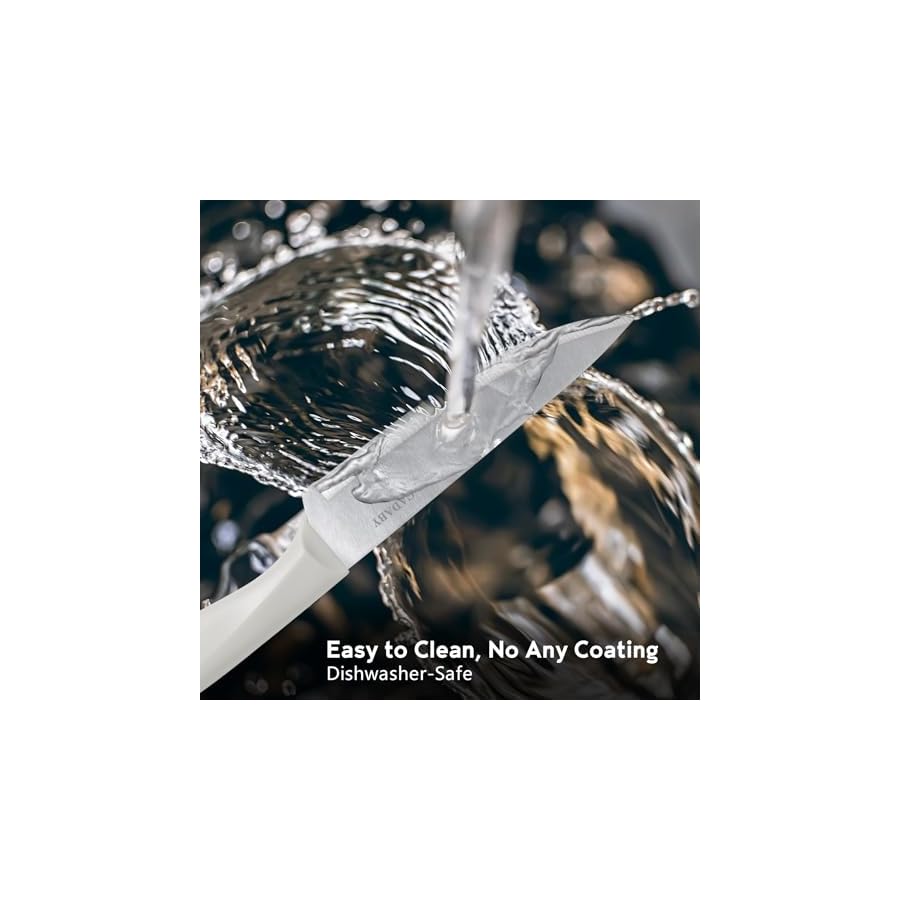 19PCS-Kitchen-Knife-Set-with-Block-Professional-5-PCS-High-Carbon-Stainless-Steel-Cooking-Knives-Set-Knife-Block-Set-with-11-PCS-Silicone-Kitchen-Utensils-Set-Convenient-White CADABY 19PCS Kitchen Knife Set with Block, Professional 5 PCS High Carbon Stainless Steel Cooking Knives Set Knife Block Set with 11 PCS Silicone Kitchen Utensils Set, Convenient, White