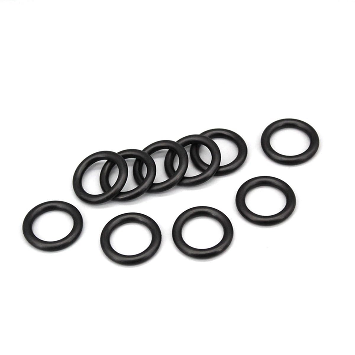 Guarnizione O-ring in gomma fluorurata nera, 7x418x432mm, 2 Pezzi | Adatto per applicazioni automobilistiche e industriali