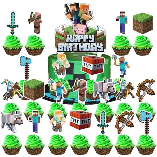 26pc Cake Toppers Cupcake Toppers cake decoration party...