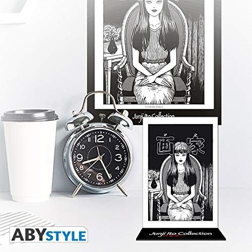 Miniatura 3 de ABYSTYLE Junji Ito Tomie Acrylic - Figura de soporte de 4 pulgadas de alto, accesorios de escritorio de anime de terror, regalo