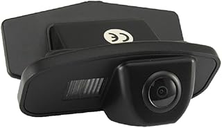 Farb Rückfahrkamera integriert in die Nummernschildbeleuchtung Kennzeichenbeleuchtung Kamera mit Distanzlinien für Honda J...