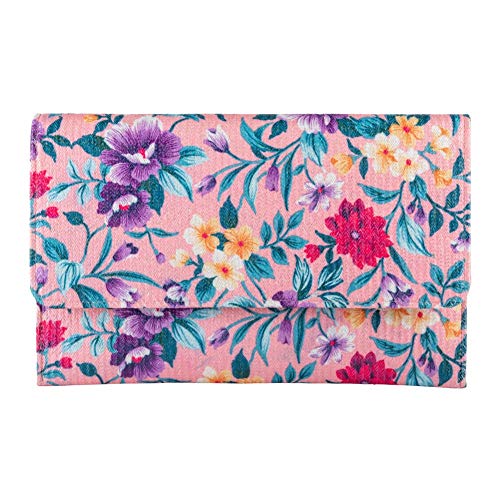 Sac clutch Violetta rose en raphia tressé, la pochette légère pour vos essentiels