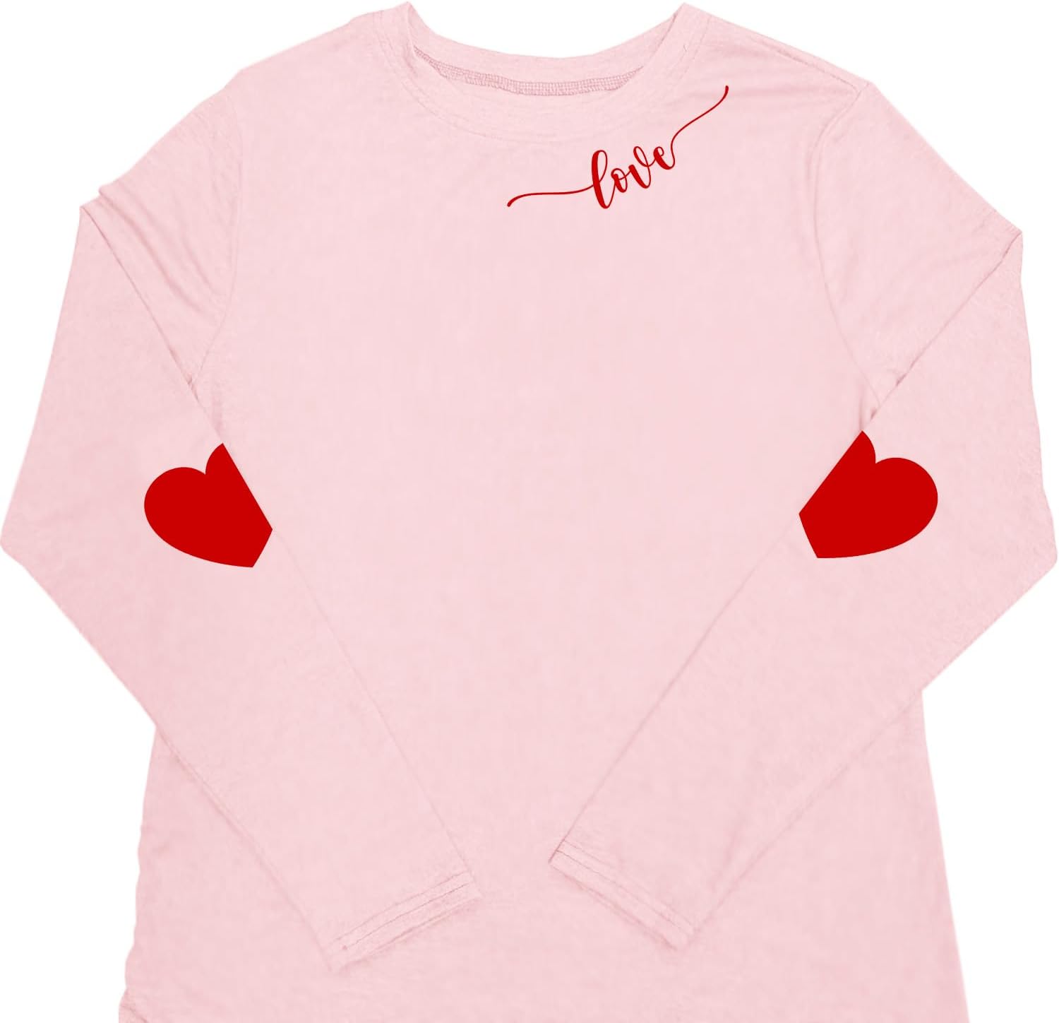 Women's Valentine's Day Shirt Valentine Love Heart Long Sleeve T-Shirt Lover Girlfriend Tops - Image 6