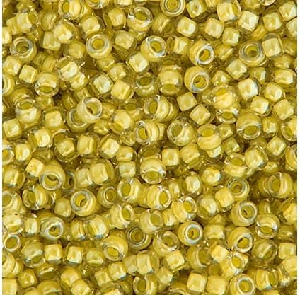 Miyuki Japanese Glass Seed Beads 22gms 11/0 in Burgundy Gold Luster