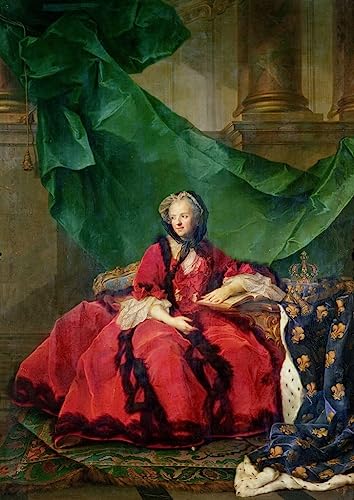 Retrato de Maria Leszczynska en lienzo de alta definición Jean Marc Nattier