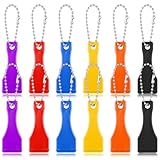 DOPENSPI 12PCS Colorful Lottery Ticket Scratcher Tool, Plastic Lotto Scratcher Tools Shovel Shape Scraper Tool Keychain Lotto ScratchersKeyring Scraper for Lottery Ticket for Films Tickets Label