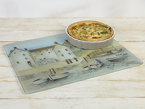 Creative Tops 5122386 Cornish Harbour Worktop Saver - Multi-Coloured, 40 x 30 cm (16 x 12 inches) for Kitchen Protection - Image 2