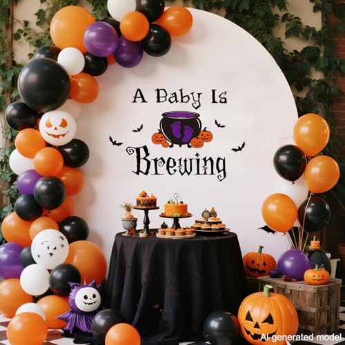 Vinilo decoración baby shower Halloween 10 pulgadas miniatura 7