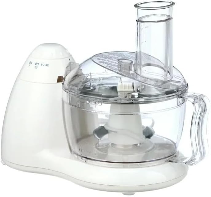 8-Cup Food Processor With Stainless Steel Blades, 2-Speed Pulse Control, Dishwasher Safe Bowl & Lid, BPA-Free, Compact Electric Chopper for Slicing, Shredding, and Pureeing