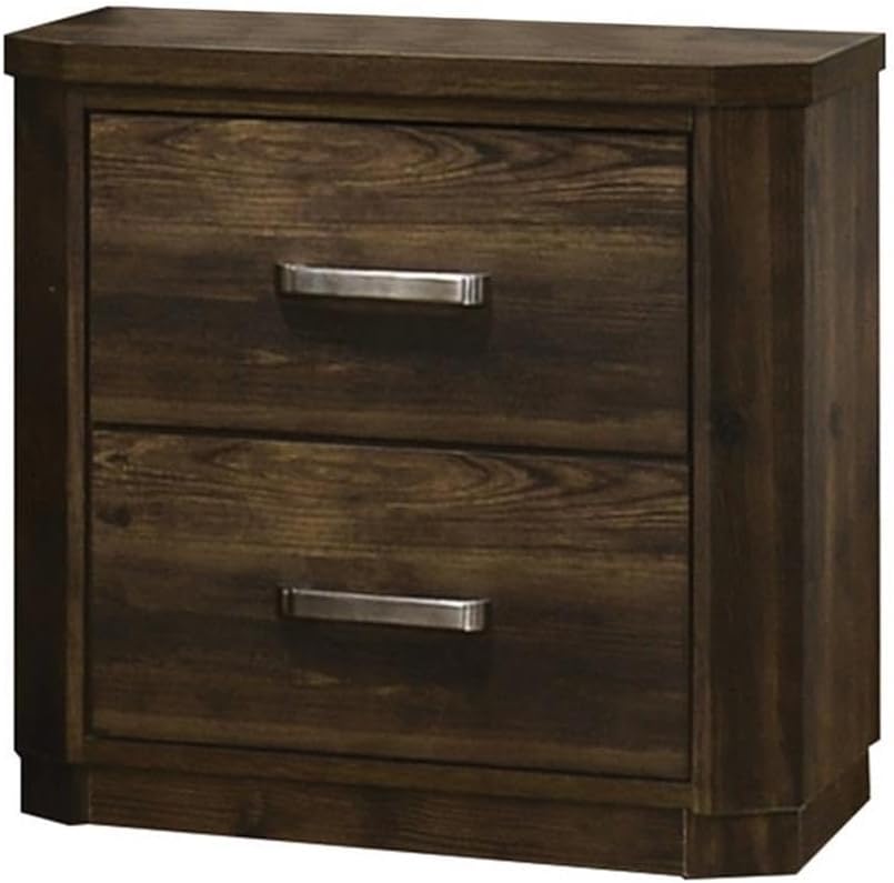 Acme Elettra Nightstand in Antique Walnut