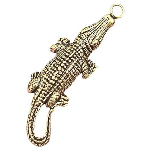 Cabilock Retro Vintage Mini Keychain Pendant Lightweight Brass Animal Charm for Keys Bags Accessories Portable Small Pendant