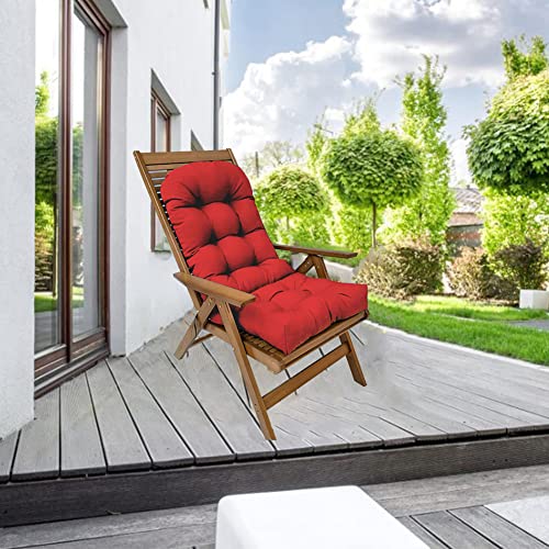 Shapeazy Waterproof Adirondack Chair Cushion,44Inch Rocking Chair Cushion,High Back Patio Cushions Indoor And Outdoor Furniture Chair Cushions Pads With Ties #TOP4