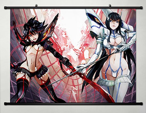 Home Decor Anime KILL la KILL Cosplay Wall Scroll Poster Ryuuko Matoi & Satsuki Kiryuuin 31.5 X 23.6 Inches-035
