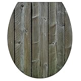 Lavable Plage 260210 Adhesivo de decoración para Tapas de WC Sticker Smooth, Madera, 40 x 34 cm