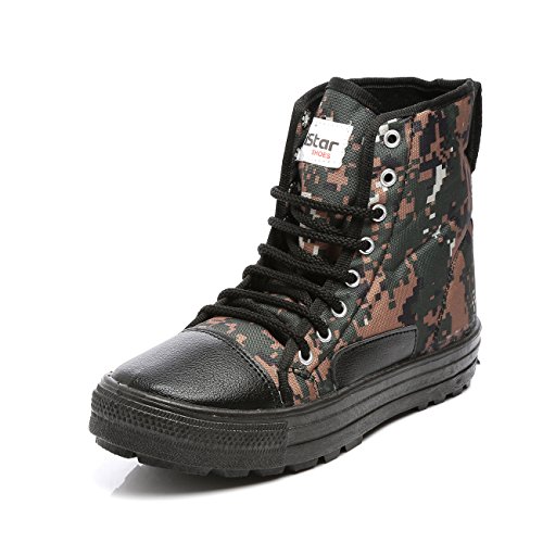 Image of Unistar High Ankle Trekking Ridding Men's Boots | Anti Skid Sole with Mild Waterproof Protection (CobraPrint - Size