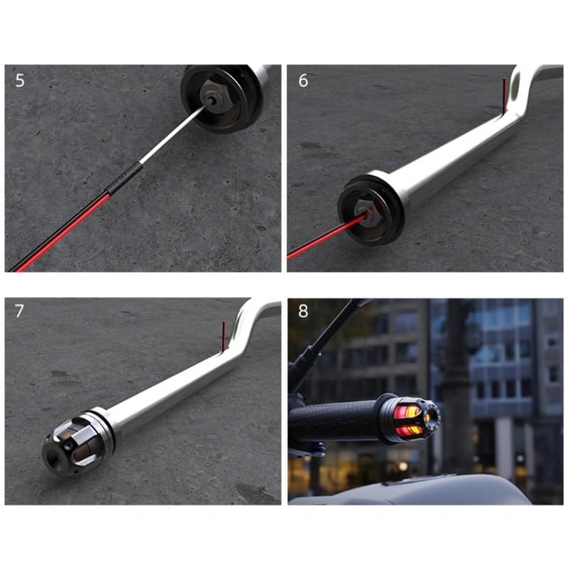 Clignotant vélo électrique LED 12V avec feu de guidon et marqueur latéral - 4