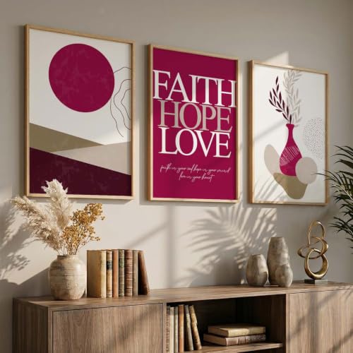 Image of kotart Elegant Painting for Wall Decoration - Modern Art Wall Decor Framed Painting for Living Room Bedroom - Framed Posters /Paintings with Frame Set of 3 (Art 5)