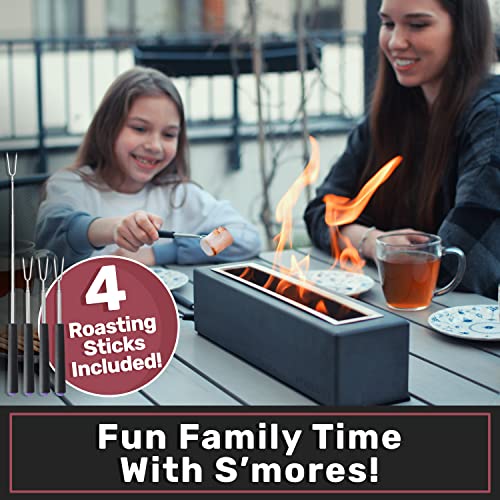 Houswise Tabletop Fire Pit, Small Portable Fire Pit, Indoor Smores Maker, Table Top Firepit, Small Fire Pit Bowl, Outdoor Indoor Fire Pit Tabletop, Indoor Fireplace, Mini Tabletop Fireplace #TOP4