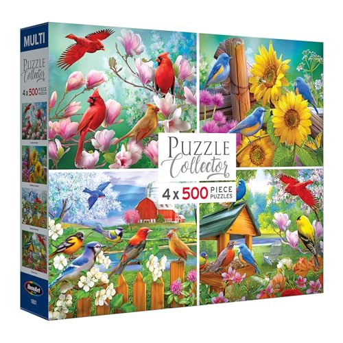 RoseArt - Songbird - 4-in-1-500 Piece Jigsaw Puzzle for Adults